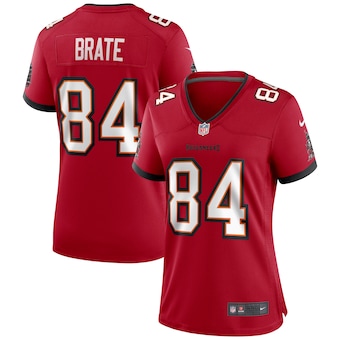womens nike cameron brate red tampa bay buccaneers game jers